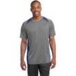Sport-Tek Heather Colorblock Contender Tee - Dark/All | https://www.bestnamebadges.com