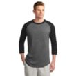 Sport-Tek Colorblock Raglan Jersey - Dark/All | https://www.bestnamebadges.com