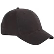 6-Panel Brushed Twill Structured Cap - Dark/All | https://www.bestnamebadges.com