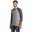 New Era Sueded Cotton 3/4-Sleeve Baseball Raglan Tee | https://www.bestnamebadges.com