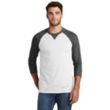 New Era Sueded Cotton 3/4-Sleeve Baseball Raglan Tee | https://www.bestnamebadges.com