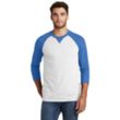 New Era Sueded Cotton 3/4-Sleeve Baseball Raglan Tee | https://www.bestnamebadges.com