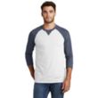 New Era Sueded Cotton 3/4-Sleeve Baseball Raglan Tee | https://www.bestnamebadges.com