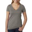 Next Level Women's CVC Deep V-Neck Tee | https://www.bestnamebadges.com