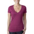 Next Level Women's CVC Deep V-Neck Tee | https://www.bestnamebadges.com