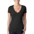 Next Level Women's CVC Deep V-Neck Tee | https://www.bestnamebadges.com