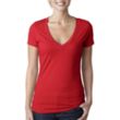 Next Level Women's CVC Deep V-Neck Tee | https://www.bestnamebadges.com