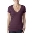 Next Level Women's CVC Deep V-Neck Tee | https://www.bestnamebadges.com