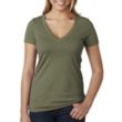 Next Level Women's CVC Deep V-Neck Tee | https://www.bestnamebadges.com