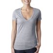 Next Level Women's CVC Deep V-Neck Tee | https://www.bestnamebadges.com