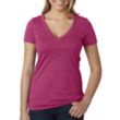 Next Level Women's CVC Deep V-Neck Tee | https://www.bestnamebadges.com