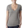 Next Level Women's CVC Deep V-Neck Tee | https://www.bestnamebadges.com
