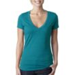 Next Level Women's CVC Deep V-Neck Tee | https://www.bestnamebadges.com