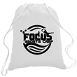 5.5 oz. Cotton Canvas Drawstring Cinch Backpack | https://www.bestnamebadges.com