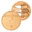 Harper Mini Bamboo Cheese Board Knife Set | https://www.bestnamebadges.com