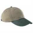 Adams 6-Panel Two-Tone Washed Pigment-Dyed Cap - Dark/All | https://www.bestnamebadges.com