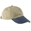 Adams 6-Panel Two-Tone Washed Pigment-Dyed Cap - Dark/All | https://www.bestnamebadges.com