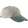 Adams 6-Panel Two-Tone Washed Pigment-Dyed Cap - Dark/All | https://www.bestnamebadges.com