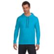 Anvil Ringspun Long-Sleeve Hooded T-Shirt | https://www.bestnamebadges.com
