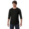 Alternative 3/4-Sleeve Raglan Henley - Dark/Colors | https://www.bestnamebadges.com