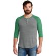 Alternative Eco-Jersey 3/4-Sleeve Raglan Henley | https://www.bestnamebadges.com