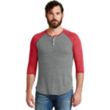 Alternative Eco-Jersey 3/4-Sleeve Raglan Henley | https://www.bestnamebadges.com