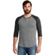 Alternative Eco-Jersey 3/4-Sleeve Raglan Henley | https://www.bestnamebadges.com