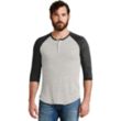Alternative Eco-Jersey 3/4-Sleeve Raglan Henley | https://www.bestnamebadges.com