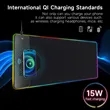 LED Wireless Charging RGB Gaming Mouse Pad 15W | https://www.bestnamebadges.com