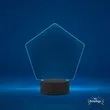 mr.BriteSign LED Acrylic Sign - Pentagon | https://www.bestnamebadges.com