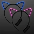 EL Wire Cat Ears Headband | https://www.bestnamebadges.com