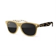 Cannabis 3-Tone Metallic Retro Sunglasses w/ 1-color imprint | https://www.bestnamebadges.com