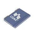 Spiral Linen Leather Notebook | https://www.bestnamebadges.com