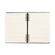 Spiral Linen Leather Notebook | https://www.bestnamebadges.com