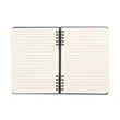 Spiral Linen Leather Notebook | https://www.bestnamebadges.com