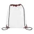Clear Drawstring Cinch Backpack (Ocean) | https://www.bestnamebadges.com