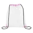 Clear Drawstring Cinch Backpack (Ocean) | https://www.bestnamebadges.com