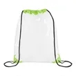 Clear Drawstring Cinch Backpack (Ocean) | https://www.bestnamebadges.com