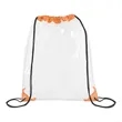 Clear Drawstring Cinch Backpack (Ocean) | https://www.bestnamebadges.com