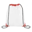 Clear Drawstring Cinch Backpack (Ocean) | https://www.bestnamebadges.com