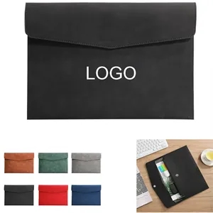 A4 Leather Document File Folder