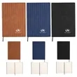 PrimeMark A5 Stripe-Embossed Journal | https://www.bestnamebadges.com