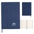 PrimeMark A5 Stripe-Embossed Journal | https://www.bestnamebadges.com