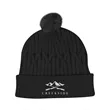 Courtney Cable Knit rPET Pom Beanie | https://www.bestnamebadges.com
