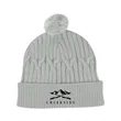 Courtney Cable Knit rPET Pom Beanie | https://www.bestnamebadges.com
