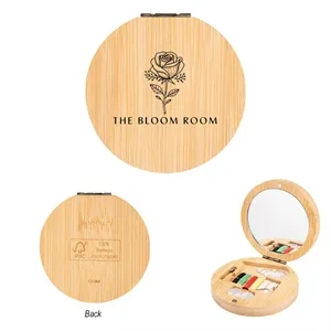 Bamboo Sewing Kit With Mirror | https://www.bestnamebadges.com