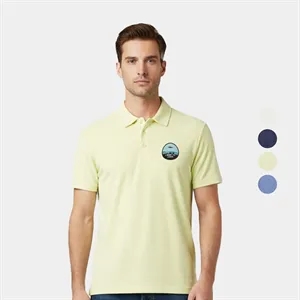 Mood & Vibe™ Laguna Cotton-Poly Terry Polo Shirt | https://www.bestnamebadges.com