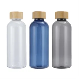 Vida 22 oz RPET Reusable Sports Bottle w/ Bamboo Lid | https://www.bestnamebadges.com