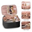 Portable PU Leather Travel Makeup Case | https://www.bestnamebadges.com