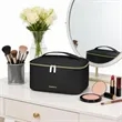 Portable PU Leather Travel Makeup Case | https://www.bestnamebadges.com